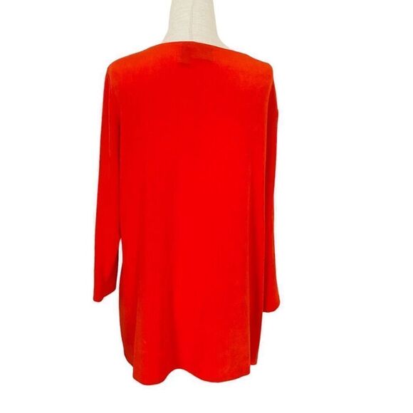 Travelers by Chico's Womens Size 2 (L/12) 3/4 Sleeve Criss Cross Front Top, JL23 - Picture 5 of 7